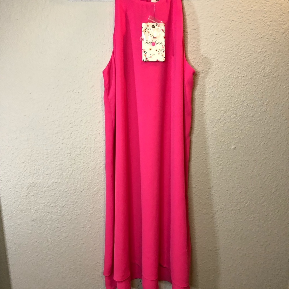 Hot Pink Midi Dress 💖